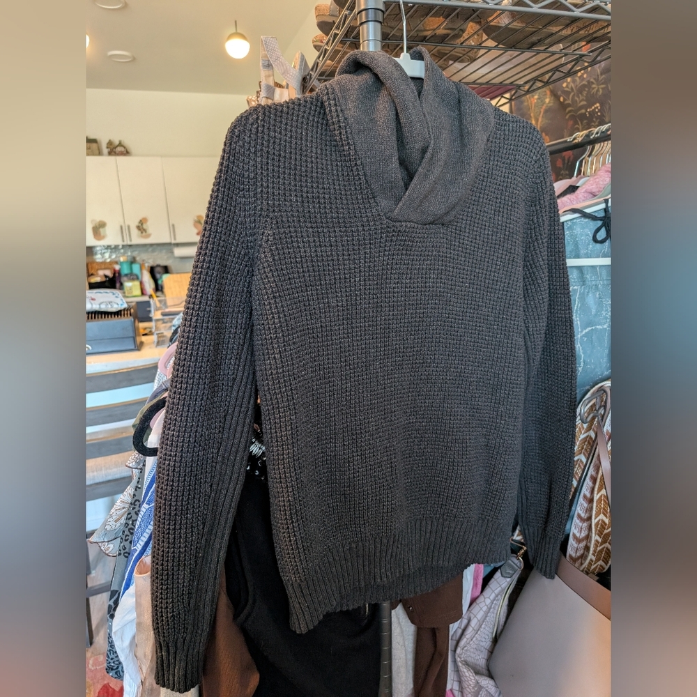 Kenneth Cole Reaction Cozy Gray Knit Sweater Size‎ Large